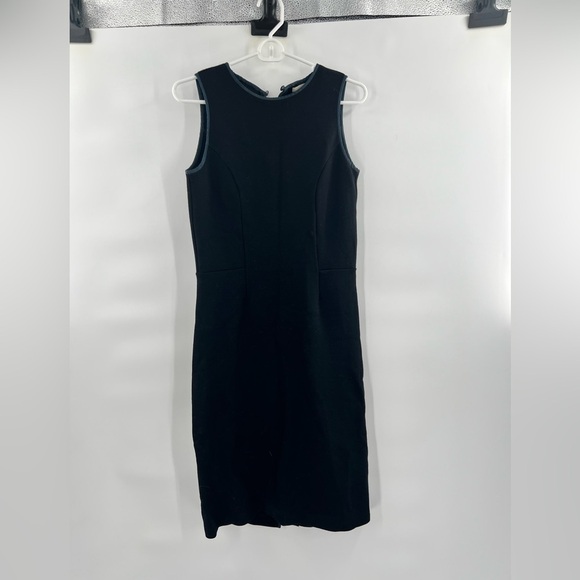 SULA black sheath dress with blue trim size M - Picture 1 of 5